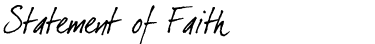 Statement of Faith